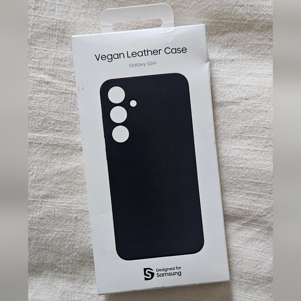 Samsung Galaxy S24+ Vegan Leather Case - Black